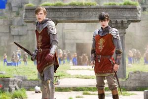 Peter and Edward Pevensie in their armor