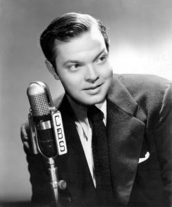 Orson Welles on the radio in 1941