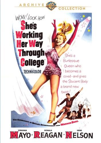 Sheâs Working Her Way Through College (1952) starring Virginia Mayo, Ronald Reagan