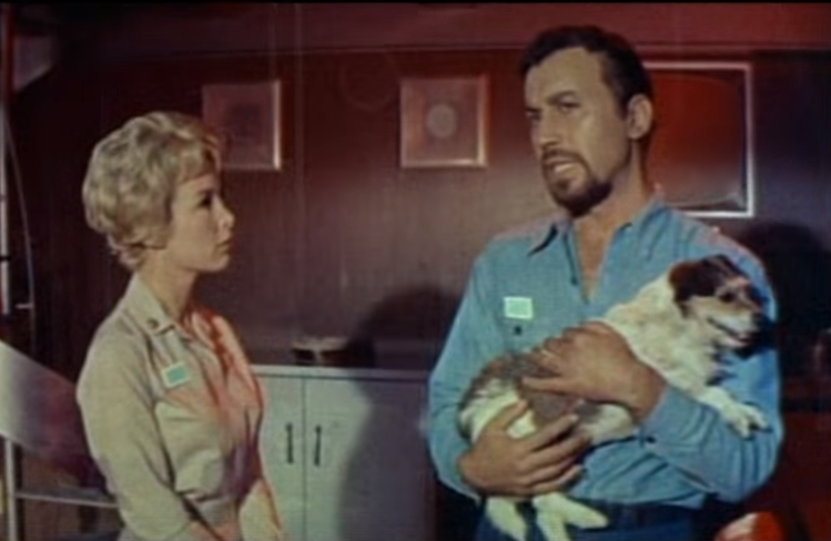 Barbara Eden and Michael Ansara in Voyage to the Bottom of the Sea