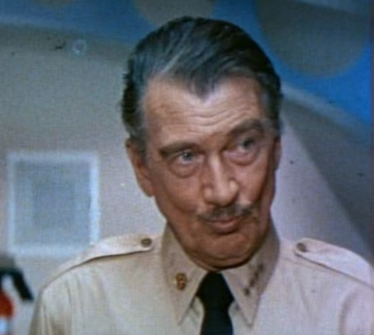 Walter Pidgeon as the Admiral in Voyage to the Bottom of the Sea
