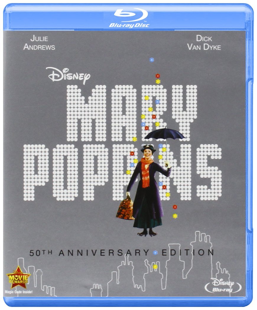 Mary Poppins, starring Julie Andrews, Dick van Dyke, David Tomlinson, Glynis Johns, Ed Wynn