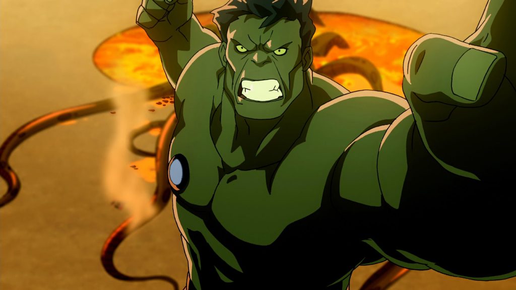 Hulk smash! in the arena of the Red King on the planet Sakaar in Planet Hulk