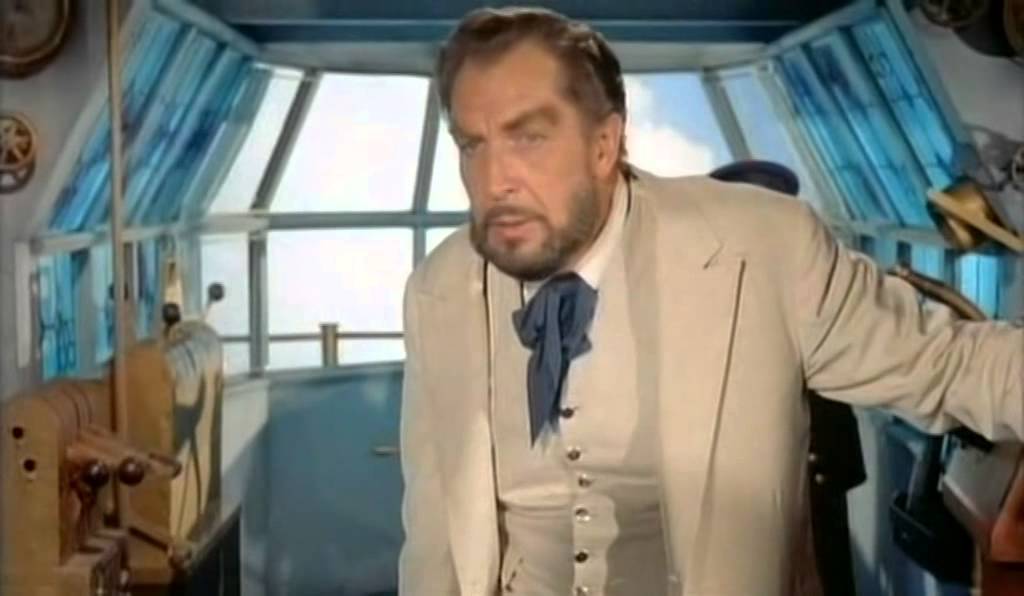 Vincent Price as Robar, captain of the Albatross, The Master of the World