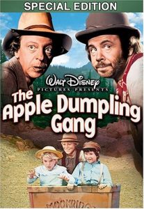 Walt Disney’s The Apple Dumpling Gang, starring Don Knotts, Tim Conway, Bill Bixby, Susan Clark
