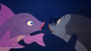 Cartoon inside The Incredible Mr. Limpet - Ladyfish with Limpet