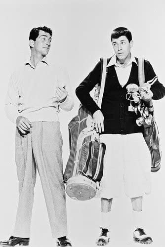 Dean Martin and Jerry Lewis in a promotional photo from "The Caddy"