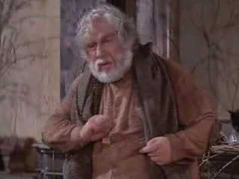 Peter Ustinov as the Old Man in Logans Run