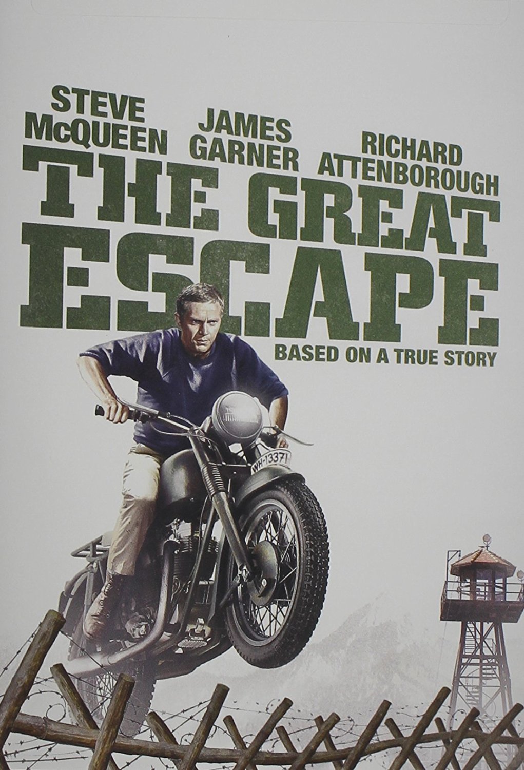 The Great Escape, starring Steve McQueen, Dickie Attenborough, Donald Pleasance, James Garner, Charles Bronson, David McCallum, James Coburn, Gordon Jackson