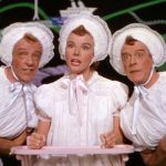 The manic trio "Triplets" (with Fred Astaire, Nanette Fabray, and Jack Buchanan in matching baby outfits