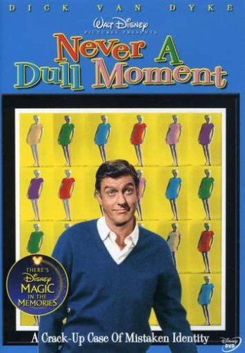 Never A Dull Moment, starring Dick van Dyke, Edward G. Robinson, Dorothy Provine - "A crack-up case of mistaken identity"