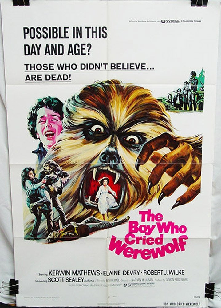 The Boy Who Cried Werewolf (1973) starring Kerwin Mathews, Elaine Devry, Scott Sealey