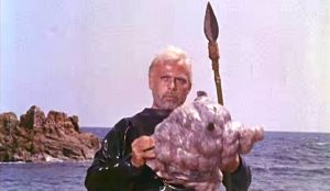 Captain Nemo, played well by Herbert Lom, is the unknown benefactor in Mysterious Island