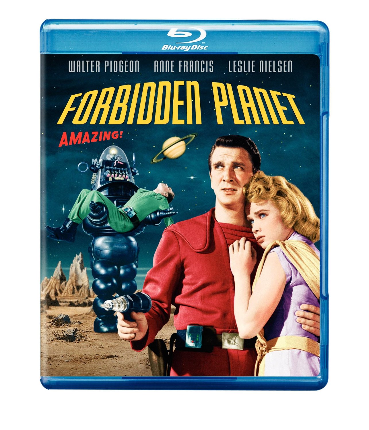 Forbidden Planet (1956) starring Leslie Nielsen, Walter Pidgeon, Anne Francis