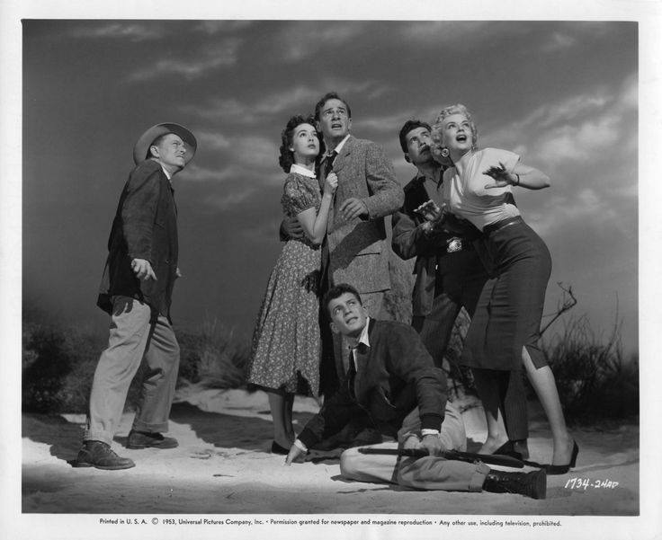 Publicity photo of the cast of It Came from Outer Space