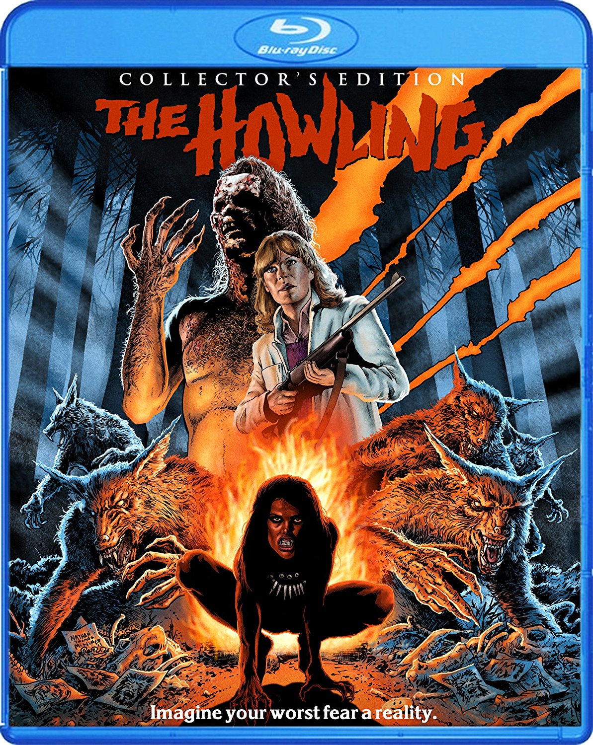 The Howling, starring Dee Wallace, Patrick Macnee, Elisabeth Brooks, John Carradine, Robert Picardo