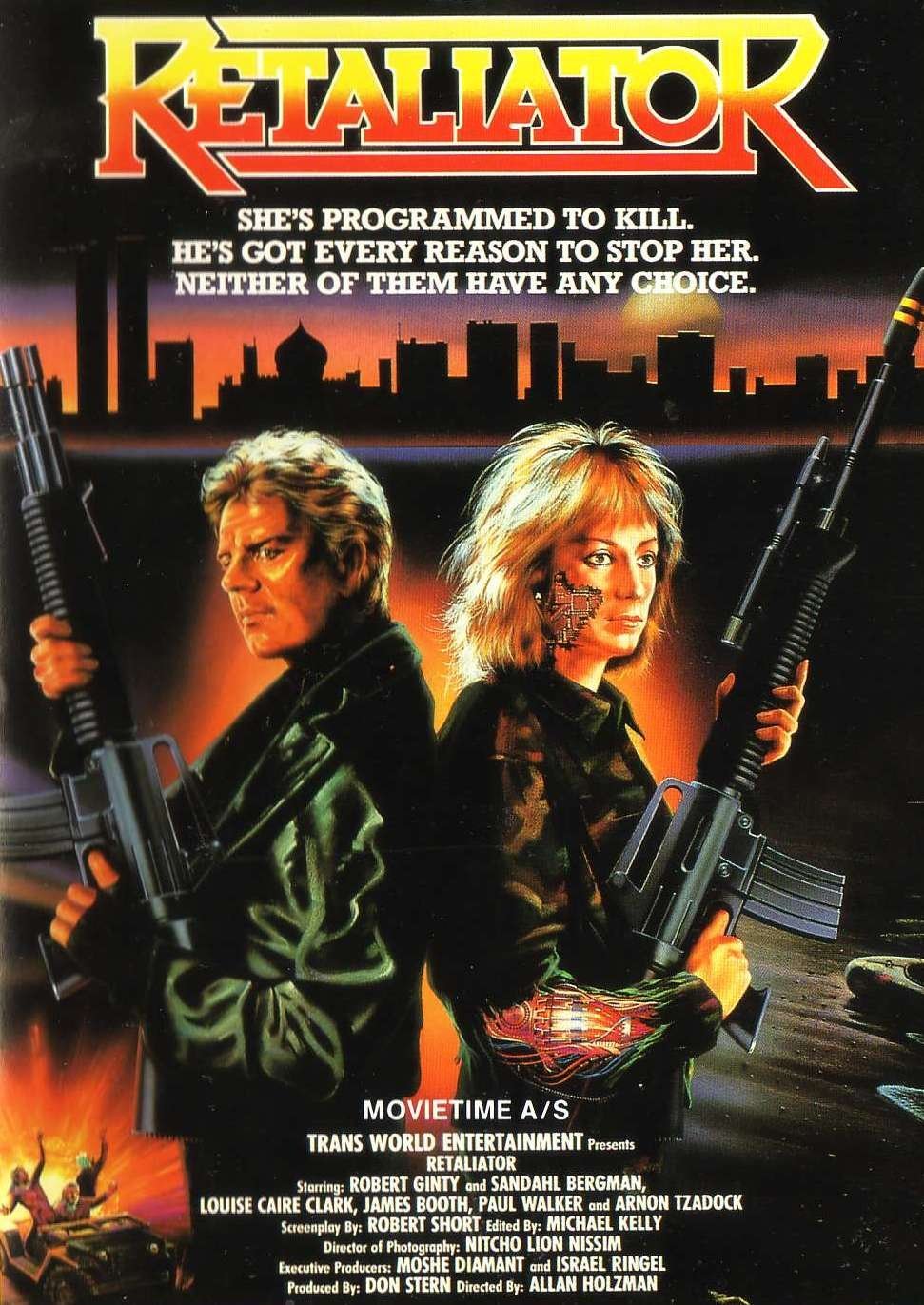 The Retaliator, aka. Programmed to Kill (1987) starring Robert Ginty Sandahl Bergman