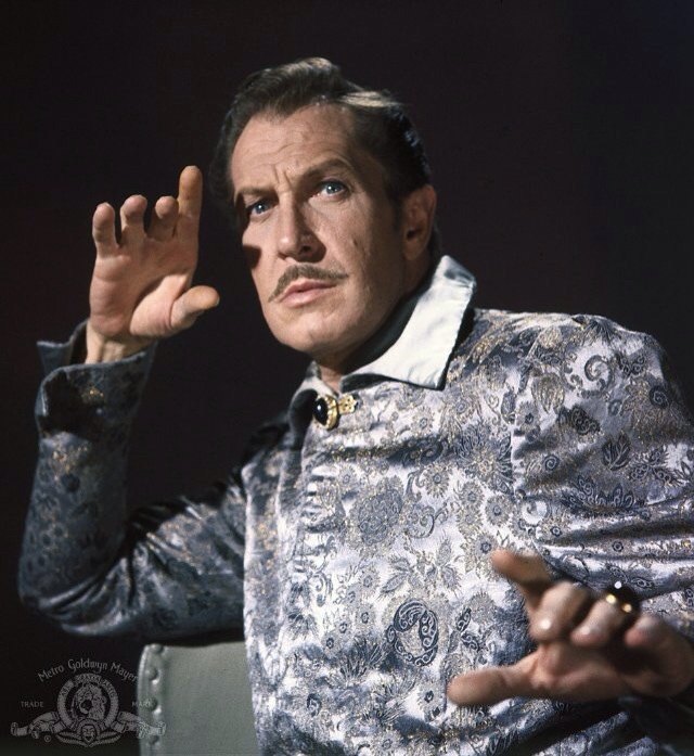Vincent Price as his wizardly best as Dr. Erasmus Craven in The Raven