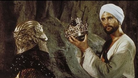 Vizier in his golden mask with Sinbad