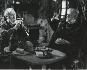 The blind hermit and his friend, Frankenstein's Monster (Boris Karloff) in Bride of Frankenstein