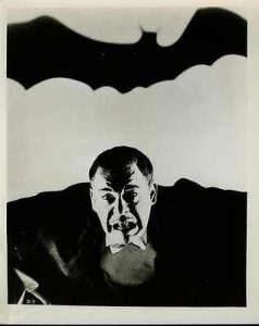 Son of Dracula publicity photo, with Lon Chaney Jr. as the title charater, Alucard