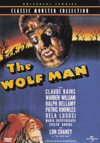 The Wolf Man (1941) starring Lon Chaney Jr., Claude Rains, Evelyn Ankers, Bela Lugosi