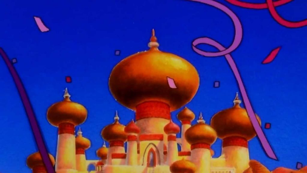 Song lyrics to There's a Party Here in Agrabah as performed in Aladdin and the King of Thieves