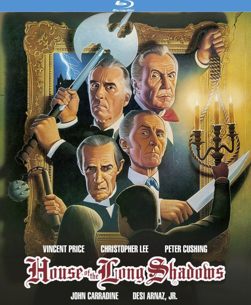 The House of Long Shadows (1983), starring Desi Arnaz Jr., Vincent Price, Christopher Lee, Peter Cushing