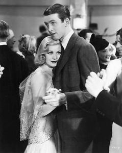 Ginger Rogers and Jimmy Steward dancing in Vivacious Lady