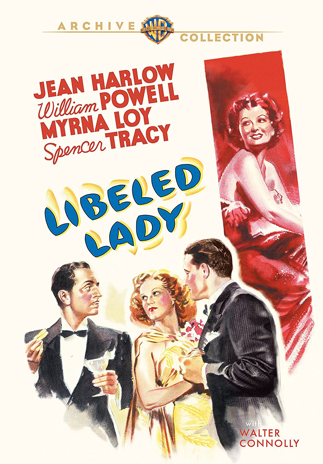 Libeled Lady (1936) starring Spencer Tracy, Myrna Loy, William Powell, Jean Harlow