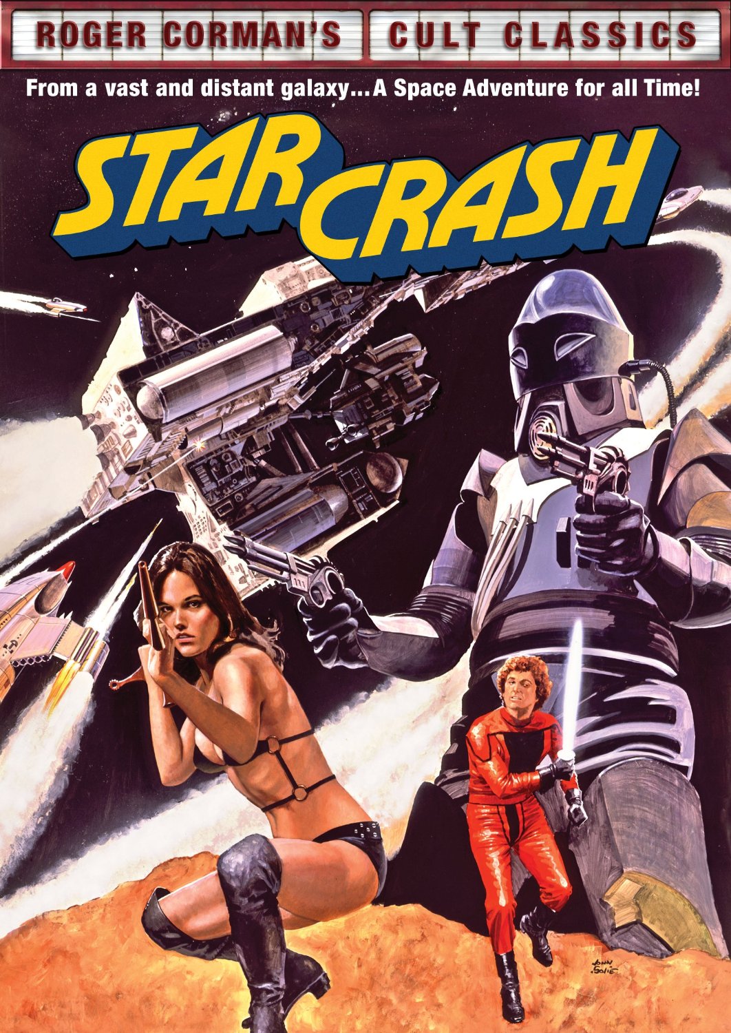 Starcrash, starring Caroline Munro, David Hasselhoff
