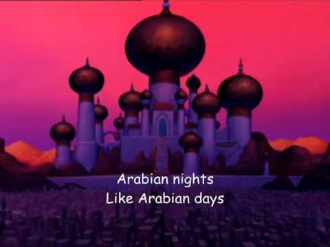Arabian Nights lyrics - from Walt Disney's Aladdin, music by Alan Menken, lyrics by Howard Ashman