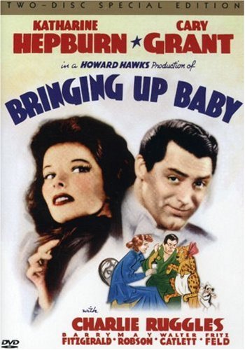 Bringing Up Baby (1938) starring Cary Grant, Katharine Hepburn, Charles Ruggles, directed by Howard Hawks