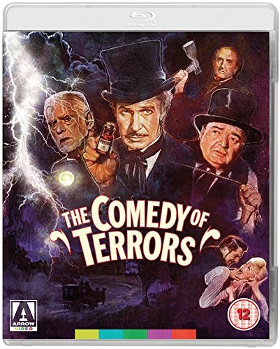 The Comedy of Terrors (1963), starring Vincent Price, Peter Lorre, Boris Karloff, Basil Rathbone, Joyce Jameson