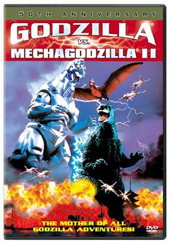 Godzilla vs Mechagodzilla II - a three-way monster mash between Godzilla, Rodan, and Mechagodzilla over Baby Godzilla