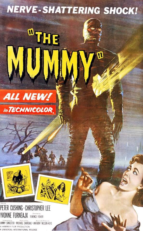 The Mummy (1959) starring Peter Cushing, Christopher Lee, Yvonne Furneaux