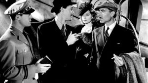 Chester Morris, John Carradine, Lucille Ball and Joseph Calleia in Five Came Back