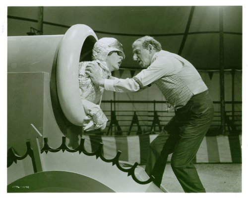 Martha Raye and Jimmy Durante in Billy Rose's Jumbo - Martha as the human cannonball