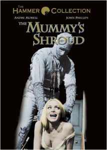 The Mummy's Shroud (1967), starring  Andre Morell, John Phillips, David Buck, Elizabeth Sellars