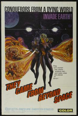 They Came From Beyond Space (1967) starring Robert Hutton, Jennifer Jayne
