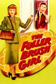 The Fuller Brush Girl cover - Lucille Ball knocks on the door, Eddie Albert answers