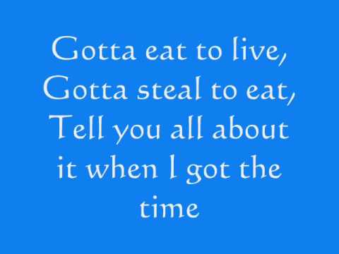 Song lyrics to One Jump Ahead, lyrics by Tim Rice, performed in Walt Disney's Aladdin