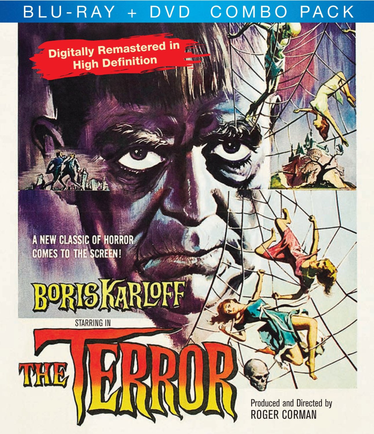 The Terror (1963) starring Jack Nicholson, Boris Karloff, Sandra Knight, Dick Miller, by Roger Corman