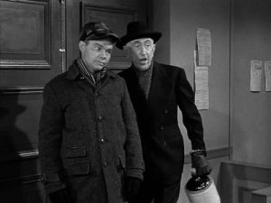Sam Muggins brought into the jail by town skinflint Ben Weaver - on Christmas - the Christmas Story episode of The Andy Griffith Show