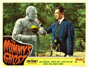 Lon Chaney Jr./Kharis the Mummy with John Carradine as the newest High Priest