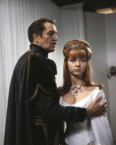 Vincent Price as Prospero, Jane Asher as Francescca, in The Masque of the Red Death