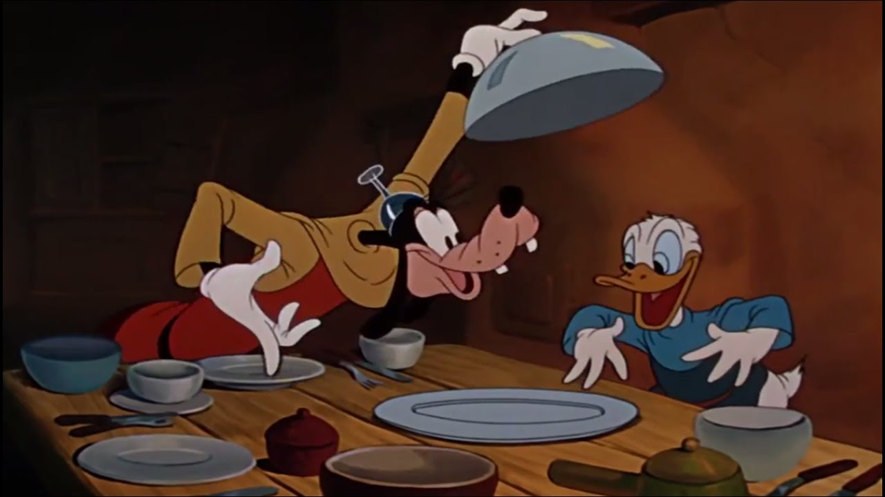 Song lyrics to Eat Until I Die, Performed by Goofy (Pinto Colvig) and Donald Duck (Clarence Nash) in Walt Disney's Fun and Fancy Free / Mickey and the Beanstalk