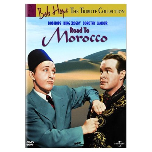 In Road to Morocco, Bob Hope and Bing Crosby survive a shipwreck, fall in love with (and fight over) Dorothy Lamour. But there's a curse on her 1st husband…