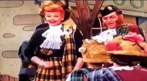 Song lyrics to A McGillicuddy is Here from the I Love Lucy episode, Lucy Goes to Scotland, performed by Lucille Ball, Larry Orenstein, townspeople