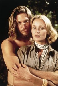 Jeff Bridges and Jessica Lange in King Kong 1976